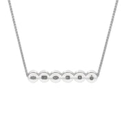 Sterling Silver Jubilee Hallmark Collection Round Disc Necklace, N1143_JFH