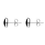 Sterling Silver Whitby Jet 8mm Round Stud Earrings E1900_2