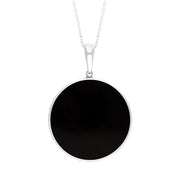 Sterling Silver Whitby Jet House Of Cards Necklace