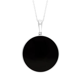 Sterling Silver Whitby Jet House Of Cards Necklace