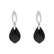 sterling-silver-Whitby-jet-flat-pear-shaped-drop-Earrings-E2563