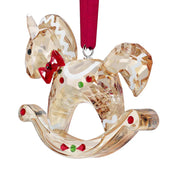 Swarovski 2024 Holiday Cheers Rocking Horse Ornament