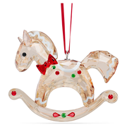 Swarovski 2024 Holiday Cheers Rocking Horse Ornament