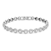 Swarovski Una Angelic Tennis Rhodium Plated Crystal Bracelet