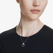 Swarovski Constella Rhodium Plated Pave Crystal Necklace