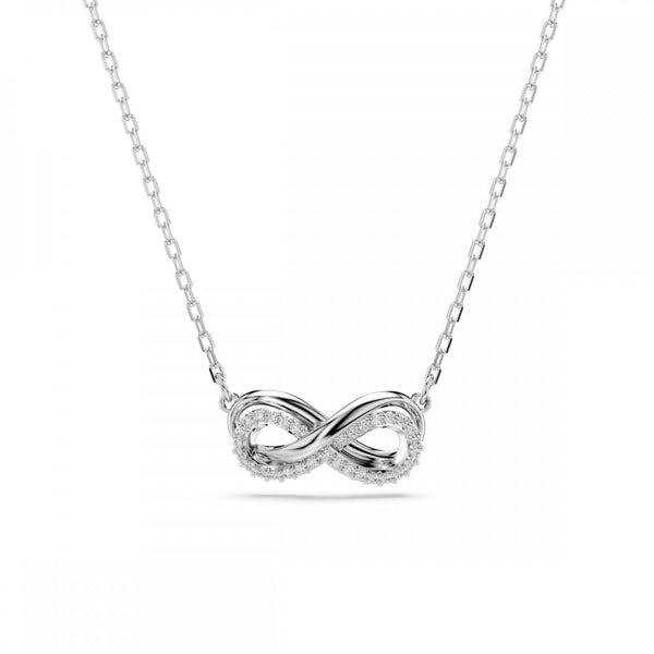 Swarovski Hyperbola Rhodium Plated Crystal Infinity Necklace