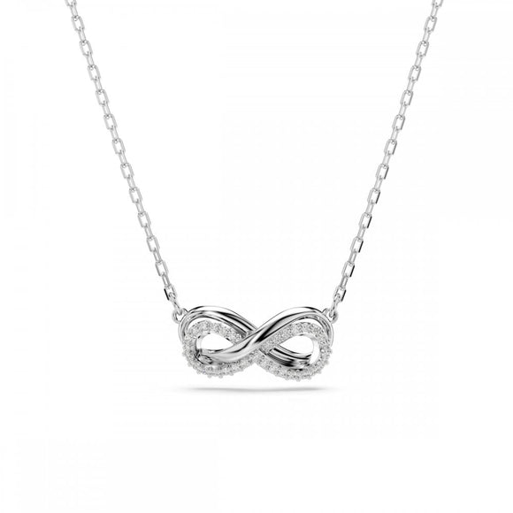 Swarovski Hyperbola Rhodium Plated Crystal Infinity Necklace