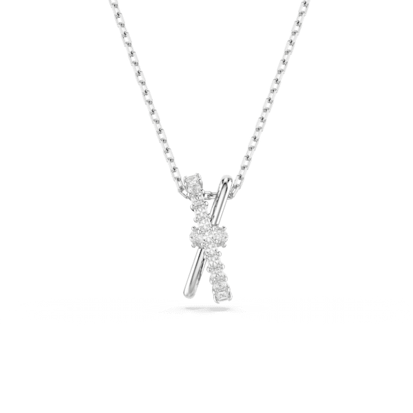 Swarovski Hyperbola Rhodium Plated Crystal Necklace