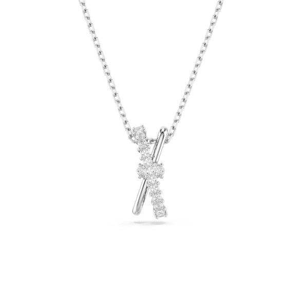 Swarovski Hyperbola Rhodium Plated Crystal Necklace