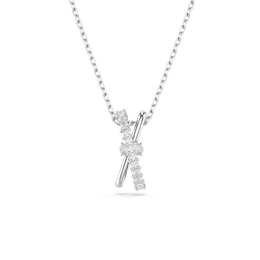 Swarovski Hyperbola Rhodium Plated Crystal Necklace