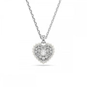 Swarovski Idyllia Rhodium Plated Crystal Heart Necklace