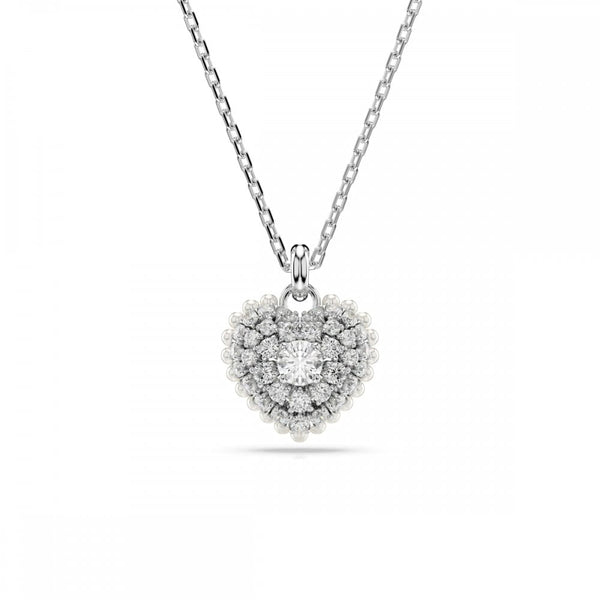 Swarovski Idyllia Rhodium Plated Crystal Heart Necklace