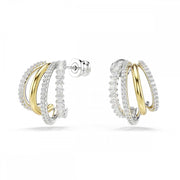 Swarovski Hyperbola Mixed Metal Hoop Earrings