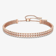 Swarovski Matrix Tennis Rose Gold-Tone Crystal Bracelet