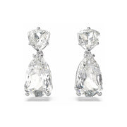 Swarovski Mesmera Rhodium Plated Crystal Drop Earrings