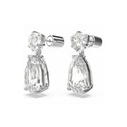 Swarovski Mesmera Rhodium Plated Crystal Drop Earrings