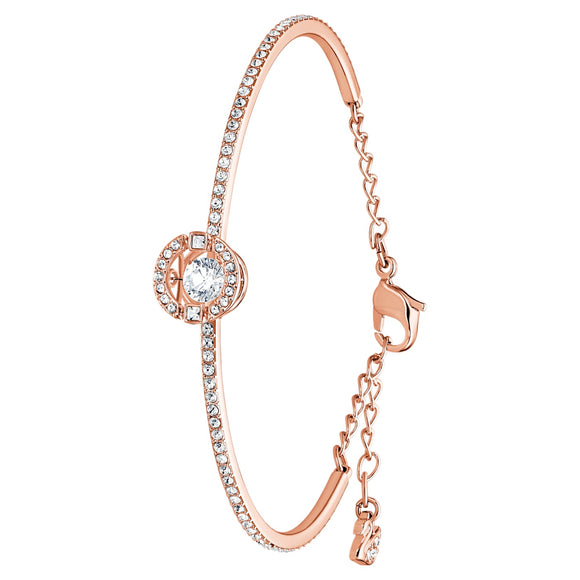 Swarovski Sparkling Dance Rose Gold Tone White Crystal Bangle, 5497483_2.