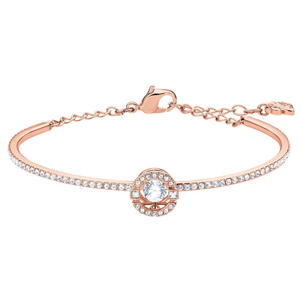 Swarovski Sparkling Dance Rose Gold Tone White Crystal Bangle, 5497483.