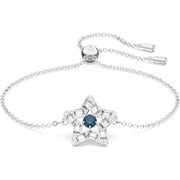 Swarovski Stella Rhodium Plated White Crystal Star Adjustable Bracelet, 5639187