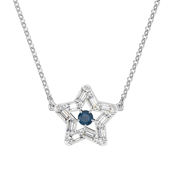 Swarovski Stella Rhodium Plated White Crystal Star Pendant, 5639186