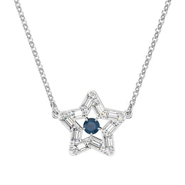 Swarovski Stella Rhodium Plated White Crystal Star Pendant, 5639186