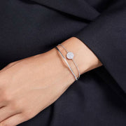 Swarovski Sublima Rhodium Plated Crystal Bangle