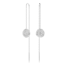 Swarovski Sublima Rhodium Plated Crystal Drop Earrings
