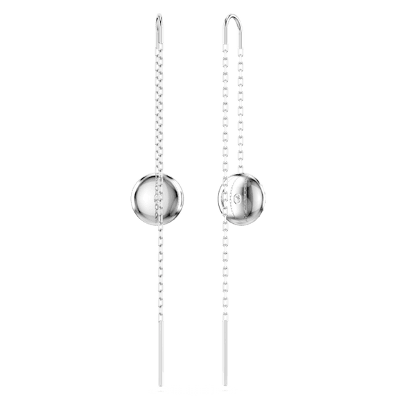 Swarovski Sublima Rhodium Plated Crystal Drop Earrings