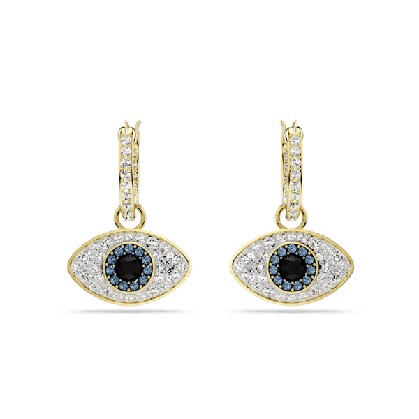 Swarovski Symbolica Gold-Tone Evil Eye Earrings