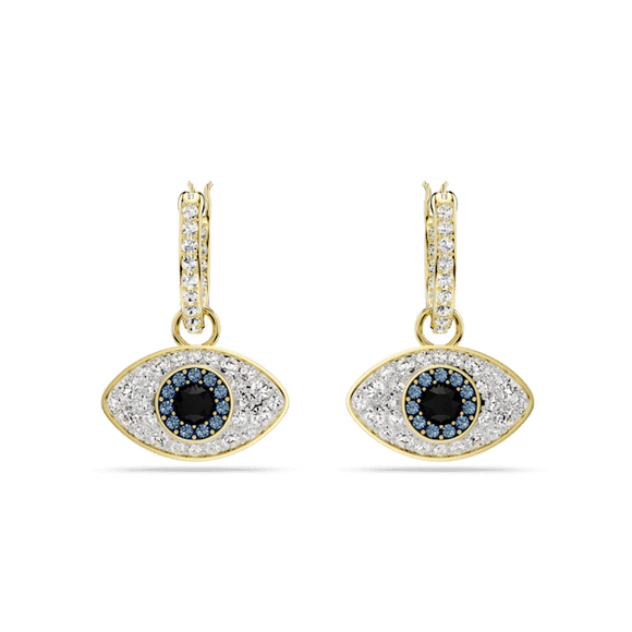 Swarovski Symbolica Gold-Tone Evil Eye Earrings