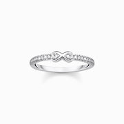 Thomas Sabo Charm Club Sterling Silver White CZ Infinity Ring