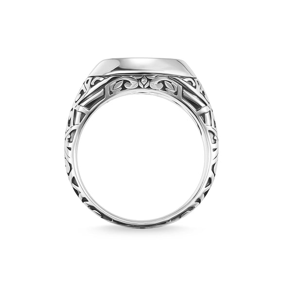 Thomas Sabo Rebel At Heart Sterling Silver Black Onyx Signet Ring, TR2242-698-11-48_3.