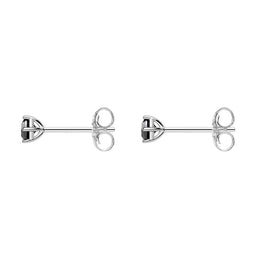 Thomas Sabo Sterling Silver Black CZ Round Stud Earrings