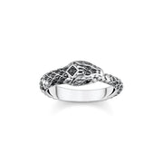 Thomas Sabo Sterling Silver Blackened Snake Ring, TR2418-643-11.Thomas Sabo Sterling Silver Blackened Snake Ring, TR2419-643-11.