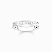 Thomas Sabo Sterling Silver White Stones Ring, TR2253-051-14.