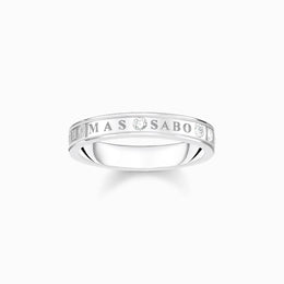 Thomas Sabo Sterling Silver White Stones Ring, TR2253-051-14.