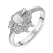 18ct White Gold Sheep Ring, R1255 .