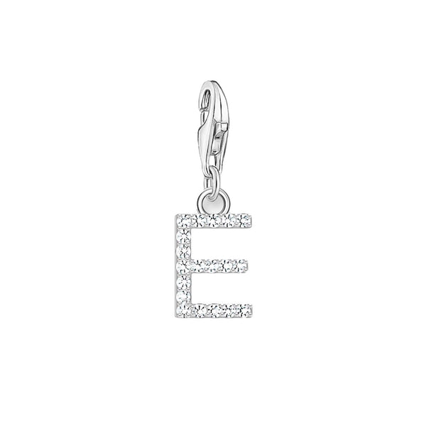 Thomas Sabo Charmista Sterling Silver Letter E Charm Pendant