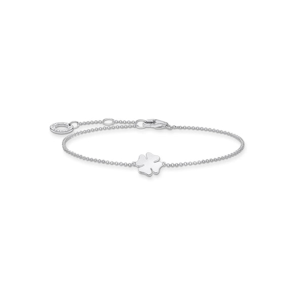 Thomas Sabo Charm Club Sterling Silver Cloverleaf Bracelet A1990-001-21-L19v