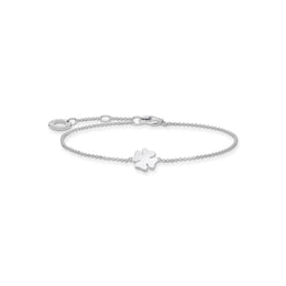 Thomas Sabo Charm Club Sterling Silver Cloverleaf Bracelet A1990-001-21-L19v
