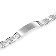 Sterling Silver Marine Link Identity Bracelet