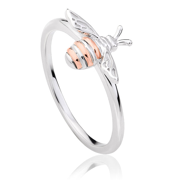 Clogau Honey Bee Sterling Silver Ring, 3SHNBR.