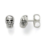 Thomas Sabo Rebel at Heart Sterling Silver Skull Stud Earrings, H1731-001-12.