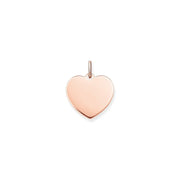 Thomas Sabo Sterling Silver Rose Gold Plated Large Heart Pendant. LBPE0017-415-12