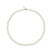 00180613 White Pearl 8mm Round Bead Necklace, N1118_16.