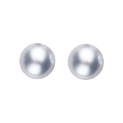 Sterling Silver 4mm Grey Freshwater Pearl Stud Earrings, E2541.