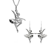 Sterling Silver Ballerina Passe Two Piece Set, S126.