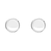 Sterling Silver Bauxite 5mm Classic Small Round Stud Earrings, E002