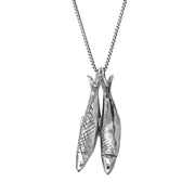 Sterling Silver Emma Stothard Silver Darling Petite Double Pendant, P3591.