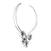 Sterling Silver Gothic Spider Collar Necklace. N1125_4